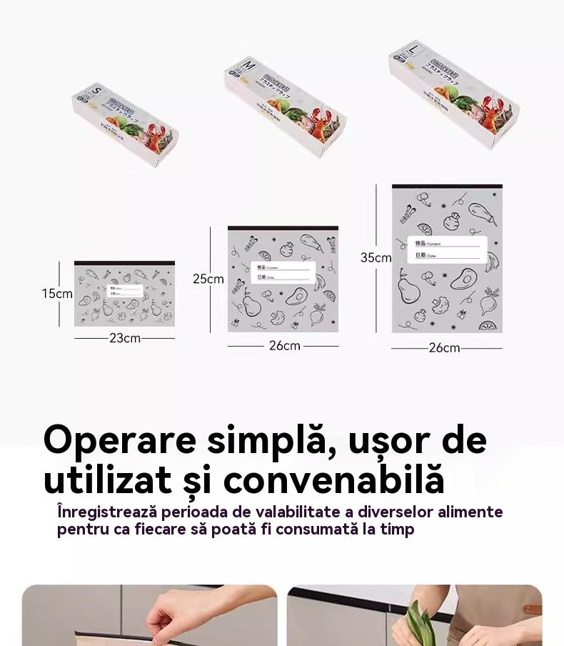 š„š„Un total de 30 de pungi antibacteriene din folie de aluminiu, super uČor de utilizat Či care Ć®Či pÄstreazÄ prospeČimea.