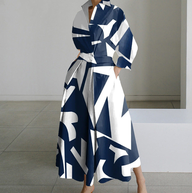 š„š„ćS-2XLćVestido con estampado de lunares de manga larga, elegante y de moda, nuevo otoƱo e invierno 2025