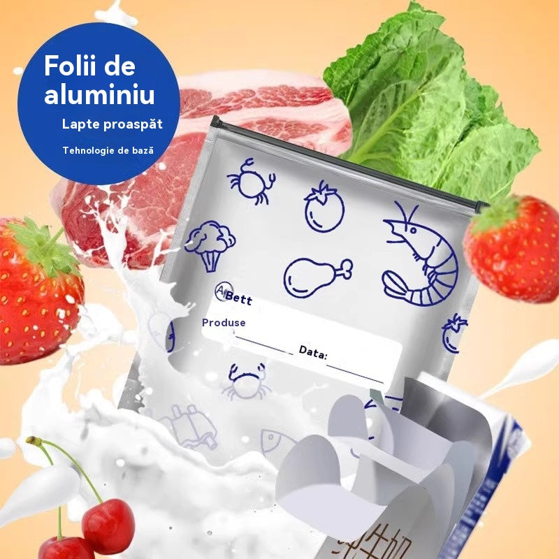 š„š„Un total de 30 de pungi antibacteriene din folie de aluminiu, super uČor de utilizat Či care Ć®Či pÄstreazÄ prospeČimea.