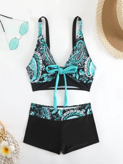 🏊‍👙 Costum de baie elegant, mărime mare, cu imprimeu