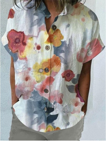 💖[S-5XL] 2023 Noua cămașă cu mânecă scurtă cu imprimeu liber 2023 New Loose Print